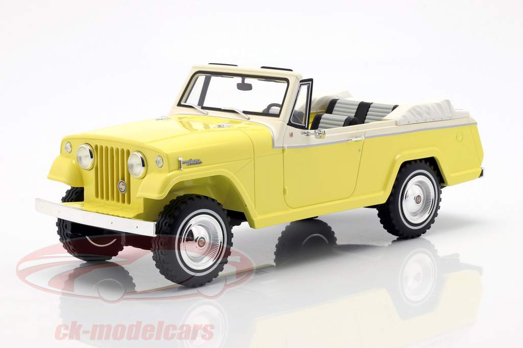 Jeep Jeepster Commando コンバーチブル 築 1970 黄色 / 白 1:18 BoS-Models