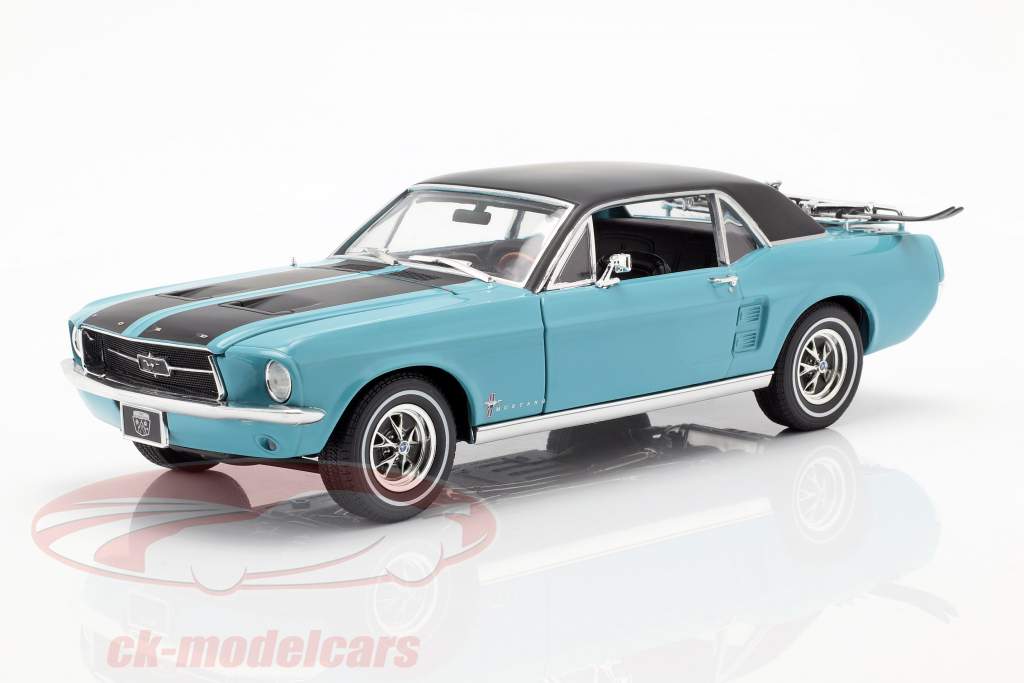 Ford Mustang Ski Country Special année de construction 1967 turquoise 1:18 Greenlight