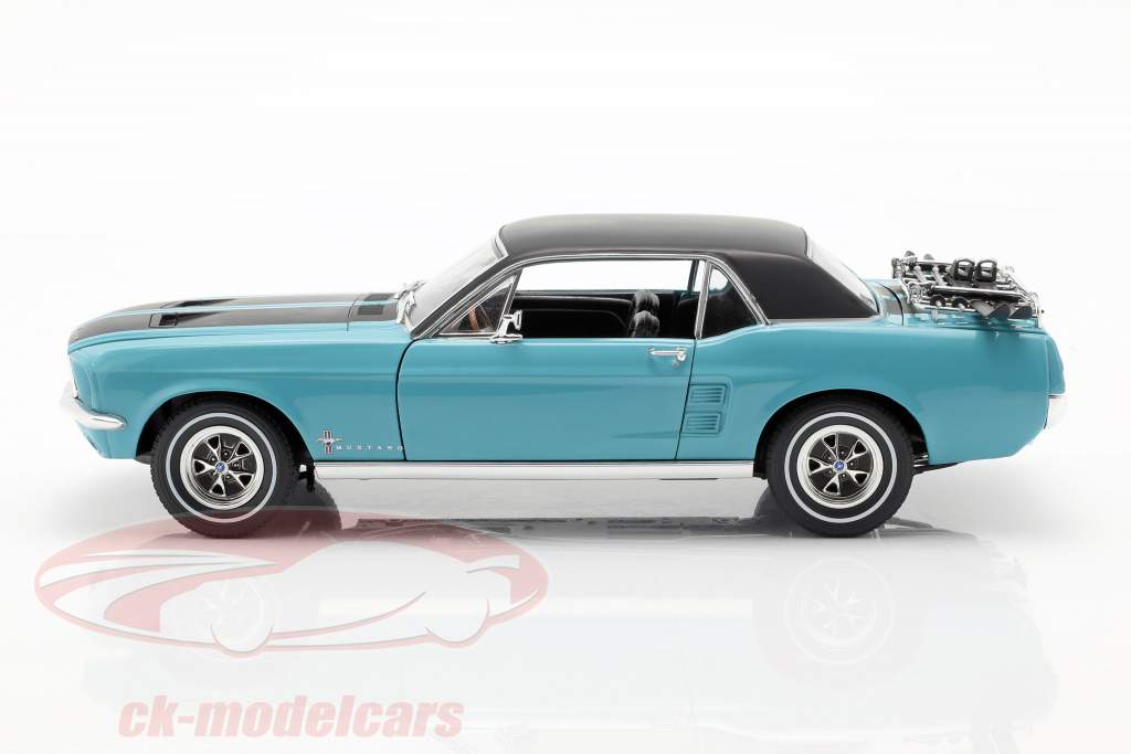 Ford Mustang Ski Country Special année de construction 1967 turquoise 1:18 Greenlight