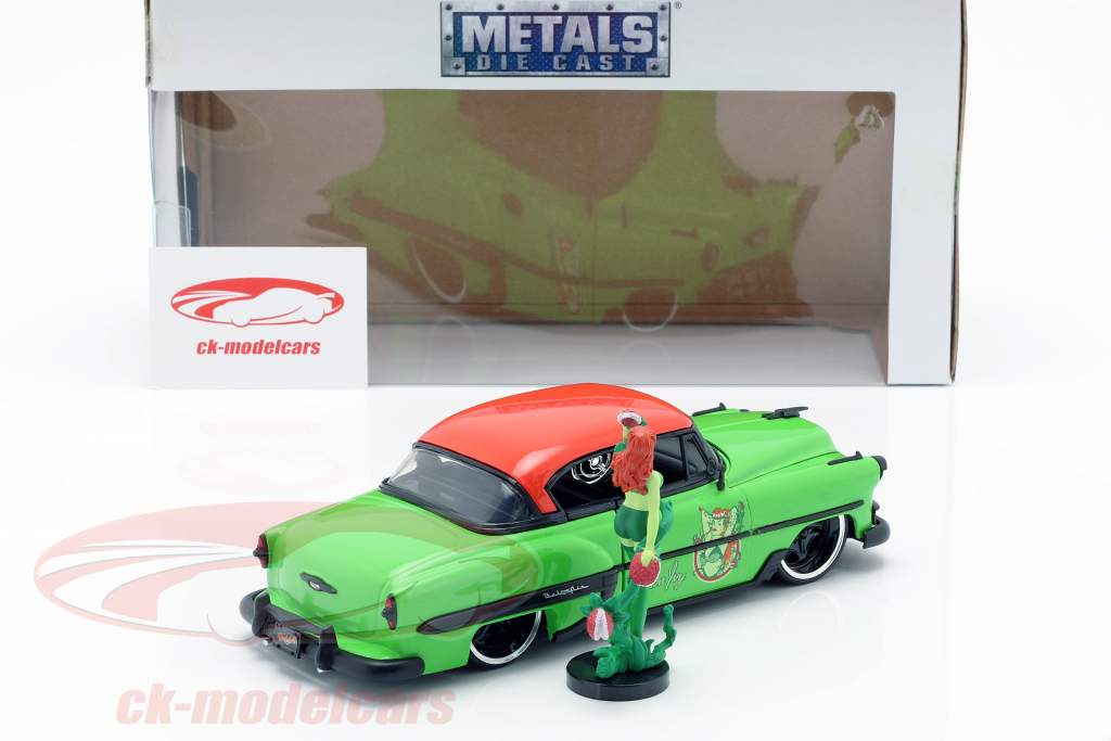 Chevy Bel Air ano de construção 1953 com Poison Ivy DC Comics verde / vermelho 1:24 Jada Toys