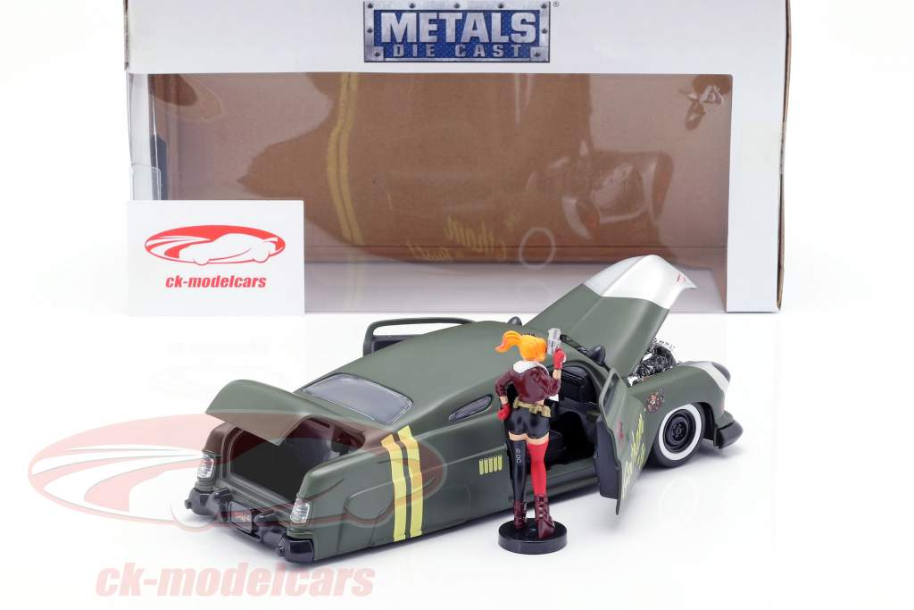 Mercury anno di costruzione 1951 con Harley Quinn DC Comics oliva verde / argento 1:24 Jada Toys