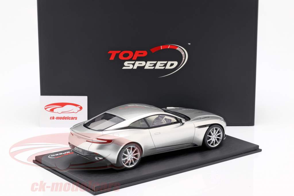 Aston Martin DB11 Coupe Baujahr 2017 silber 1:18 TrueScale
