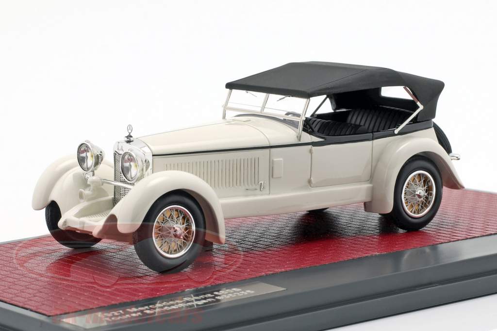 Mercedes-Benz 680S Tourer Sindelfingen Baujahr 1927 weiß / schwarz 1:43 Matrix