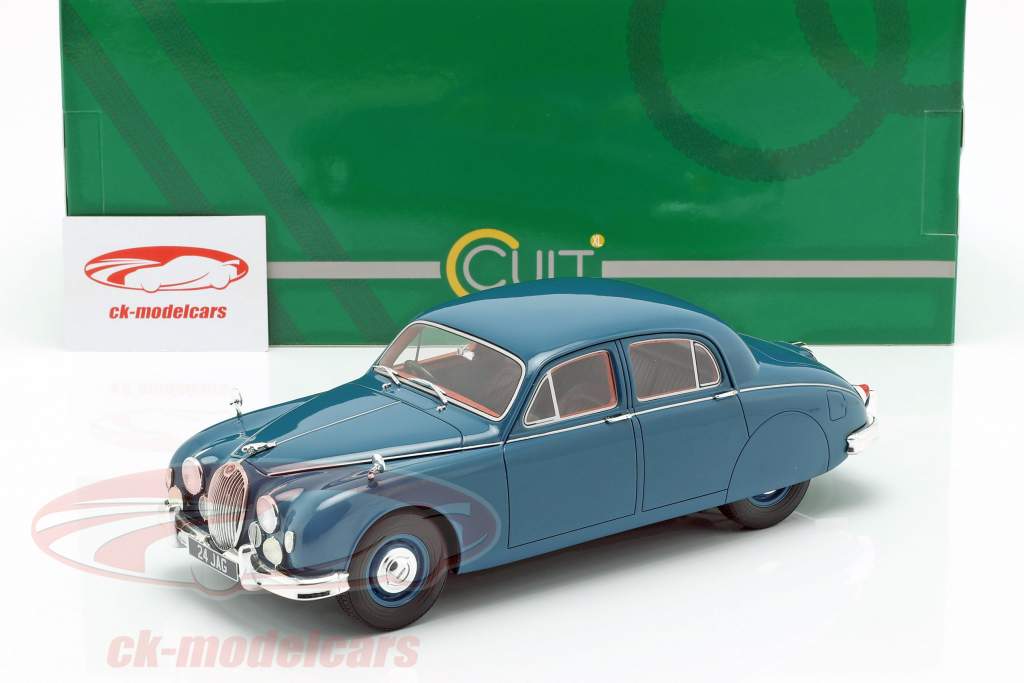 Jaguar 2.4 MKI year 1955 blue 1:18 Cult Scale