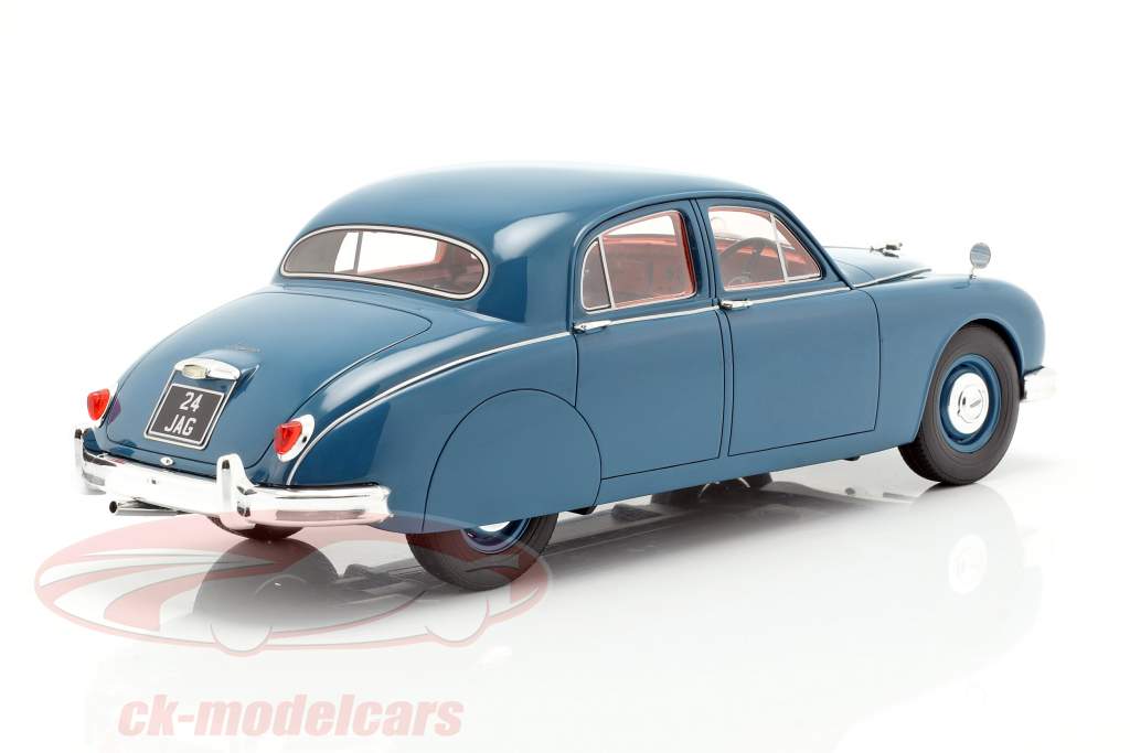 Jaguar 2.4 MKI 建造年份 1955 蓝 1:18 Cult Scale
