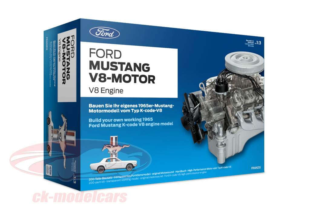 Ford Mustang V8エンジン 築 1965 キット 1:3 Franzis