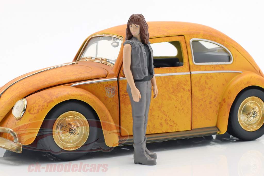 Volkswagen VW Beetle Bumblebee com Charlie figura Transformers 1:24 Jada Toys