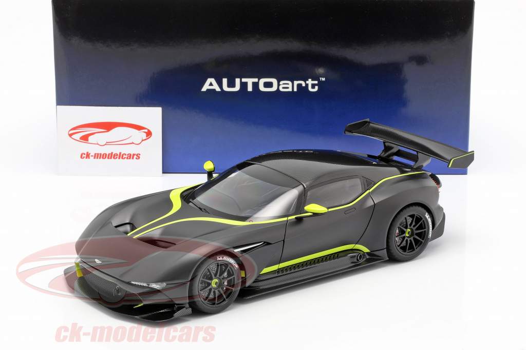 Aston Martin Vulcan año de construcción 2015 estera negro / cal verde 1:18 AUTOart