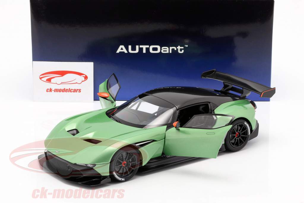 Aston Martin Vulcan Baujahr 2015 apfelgrün metallic 1:18 AUTOart