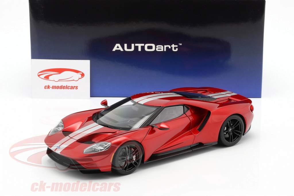 AUTOart ミレニアム 1/18 2005 FORD GT 赤 AUTOart Millennium 1/18 2005 Ford GT red from Japan Very