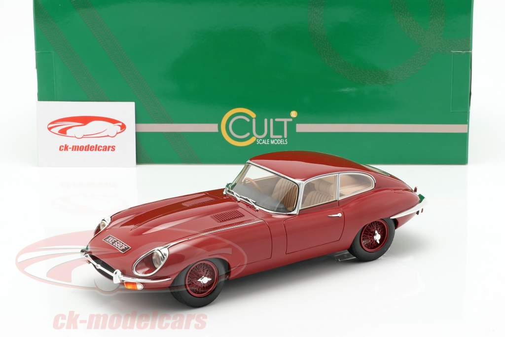 Jaguar E-Type 轿跑车 系列 2 建造年份 1968 红 1:18 Cult Scale