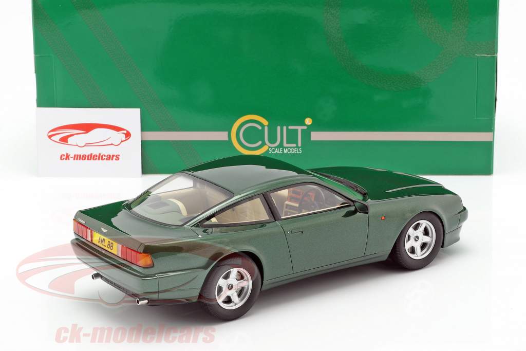 Aston Martin Vantage Год постройки 1988 темно-зеленый металлический 1:18 Cult Scale