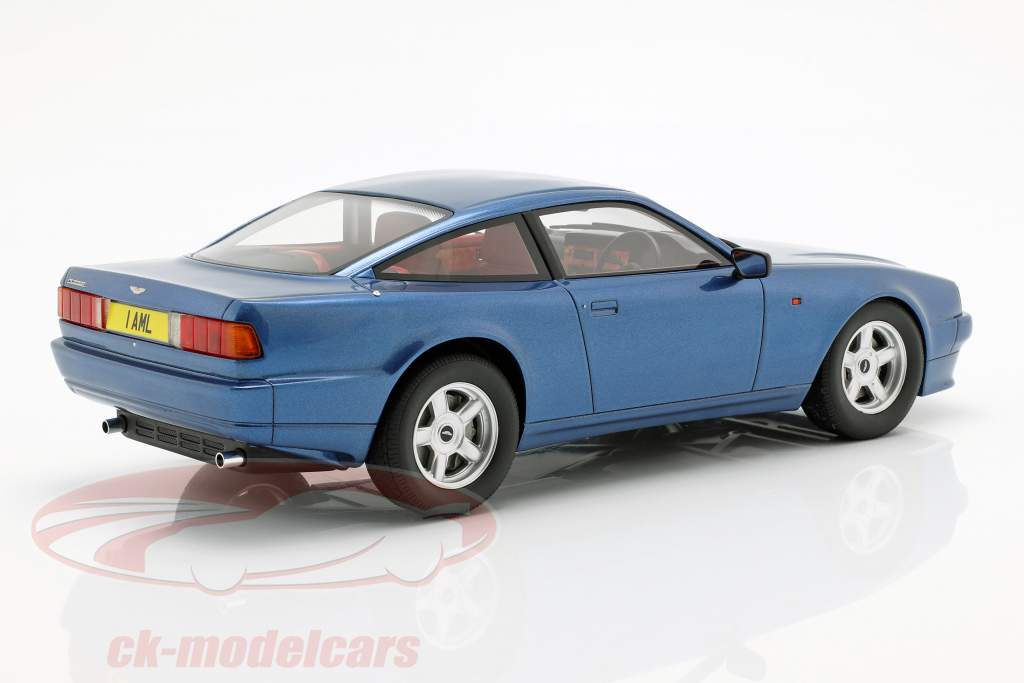 Aston Martin Virage Opførselsår 1988 blå metallisk 1:18 Cult Scale