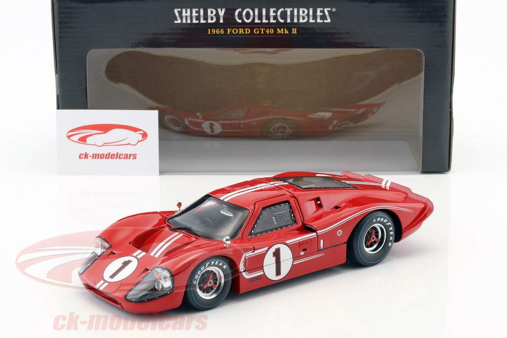Ford GT40 MK IV #1 ganador 24h LeMans 1967 Gurney, Foyt 1:18 ShelbyCollectibles