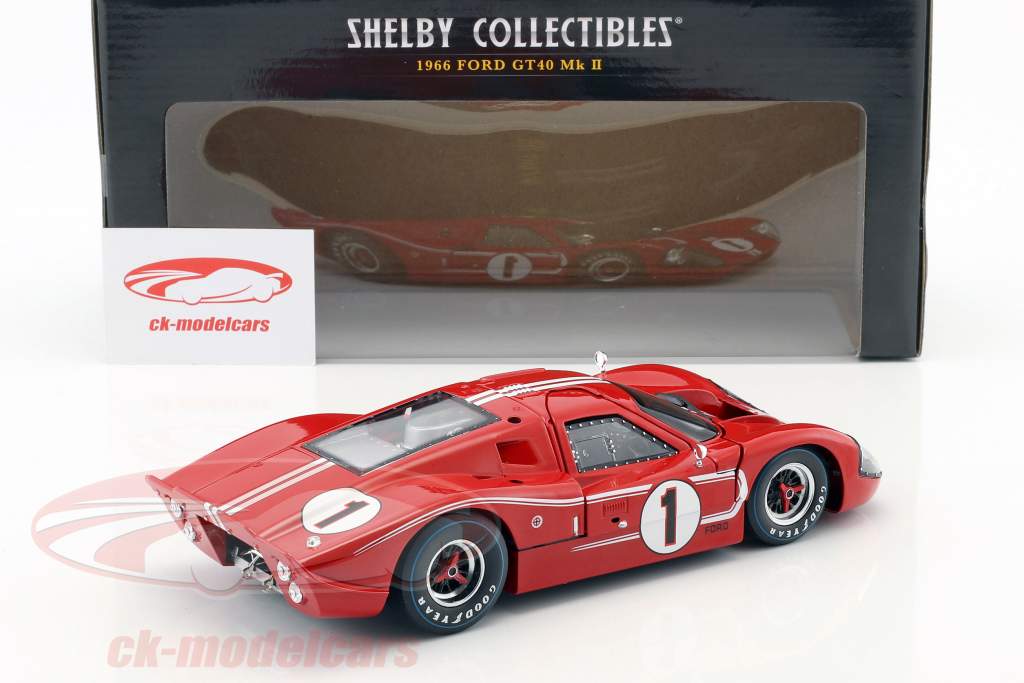 Ford GT40 MK IV #1 ganador 24h LeMans 1967 Gurney, Foyt 1:18 ShelbyCollectibles
