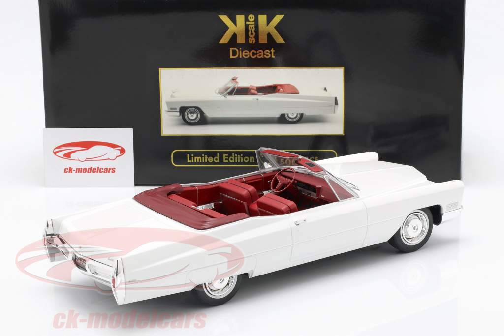 Cadillac DeVille 可兑换 建造年份 1968 白 1:18 KK-Scale
