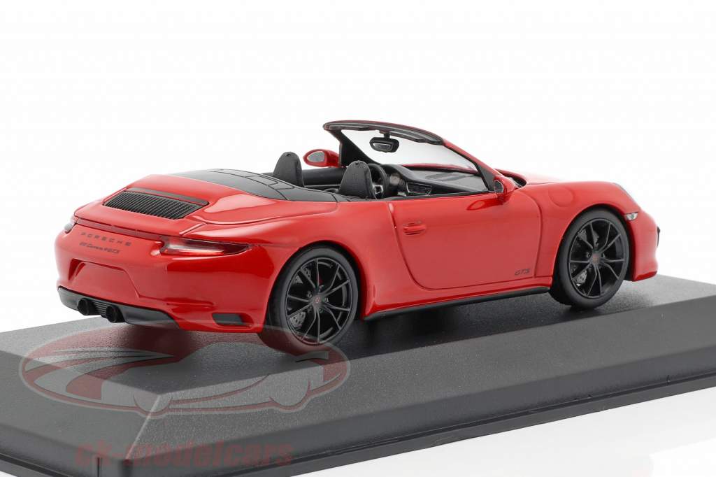Porsche 911 (991 II) Carrera 4 GTS cabriolé 2017 guardas vermelho 1:43 Minichamps