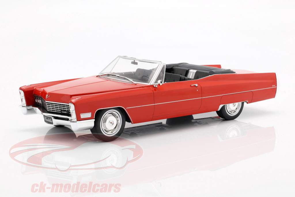 Cadillac DeVille convertibile anno di costruzione 1968 rosso 1:18 KK-Scale