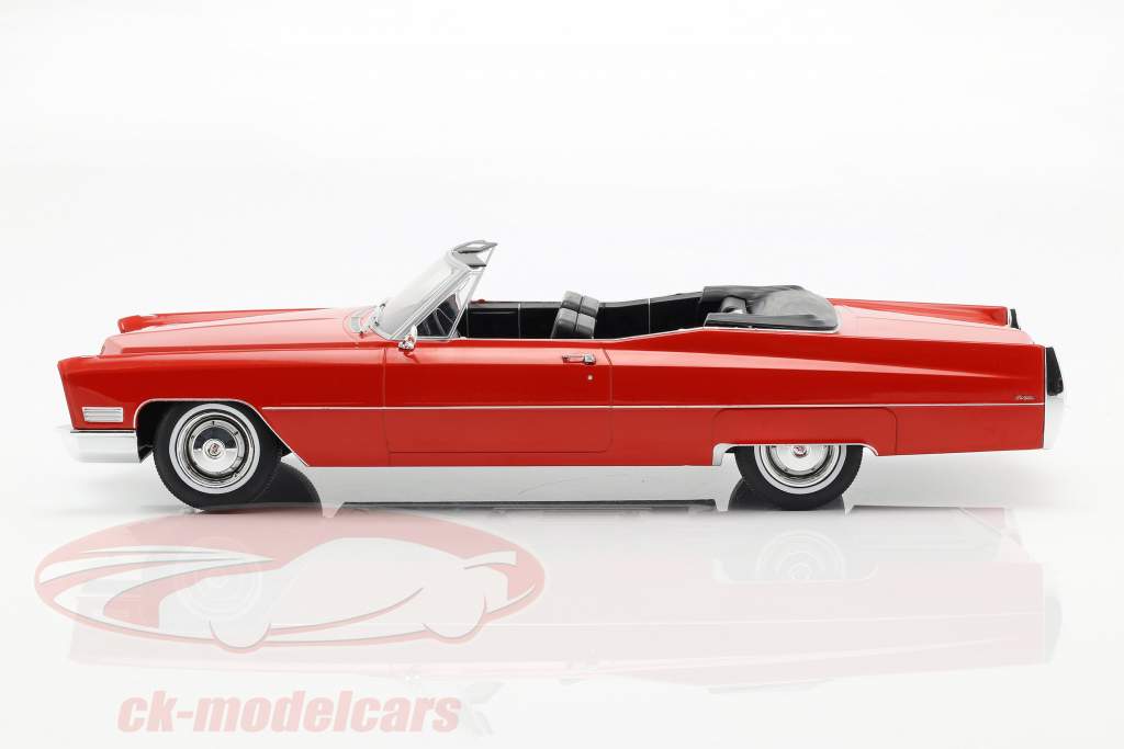 Cadillac DeVille convertibile anno di costruzione 1968 rosso 1:18 KK-Scale