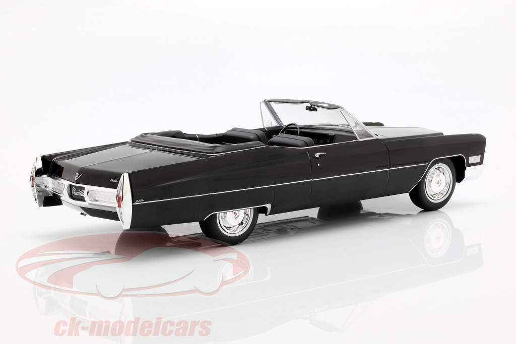 Cadillac DeVille Cabriolet Opførselsår 1968 sort 1:18 KK-Scale
