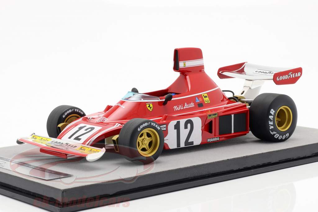 180台限定 1/18 Tecnomodel フェラーリ 312B3 1974 Tecnomodel 1:18 Niki Lauda Ferrari 312B3 #12 Winner Spain GP