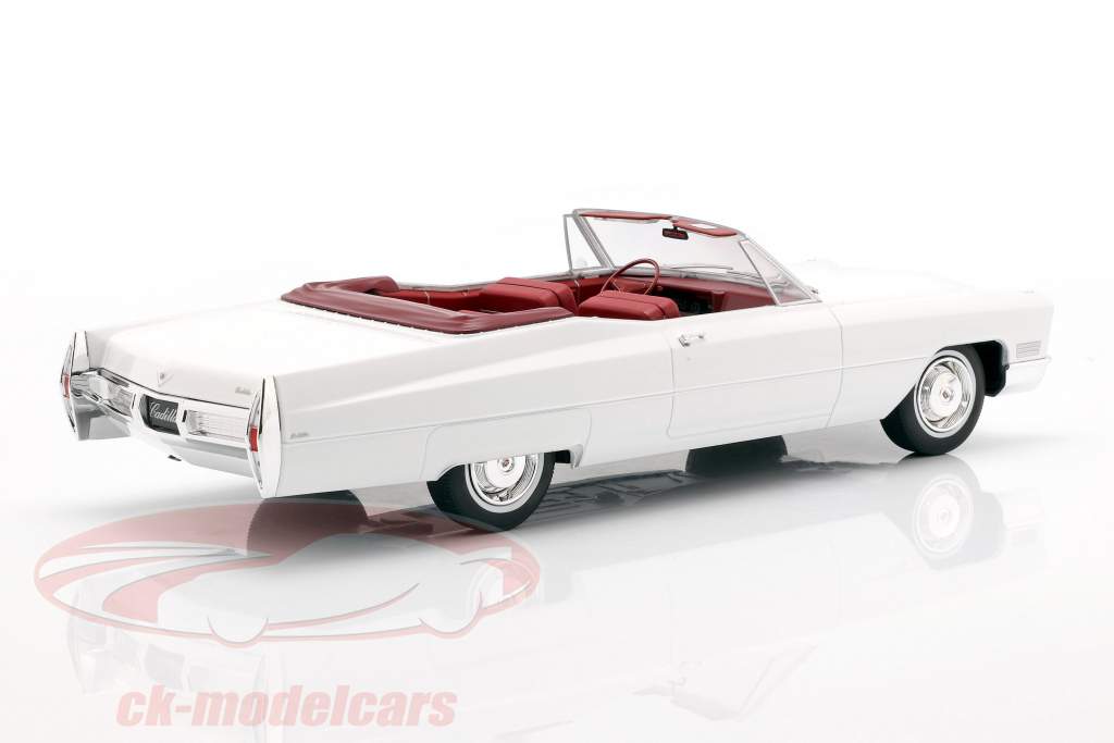 Cadillac DeVille convertibile anno di costruzione 1968 bianco 1:18 KK-Scale