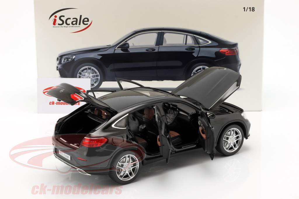 Mercedes-Benz GLC coupé année de construction 2018 noir 1:18 iScale