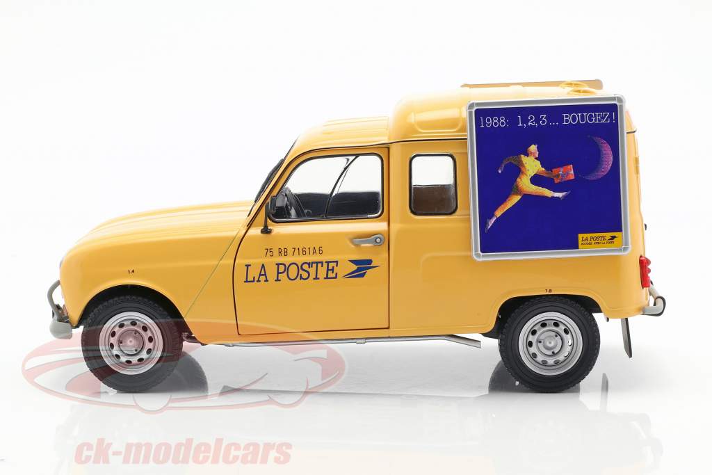 Renault 4LF4 La Poste année de construction 1988 jaune 1:18 Solido