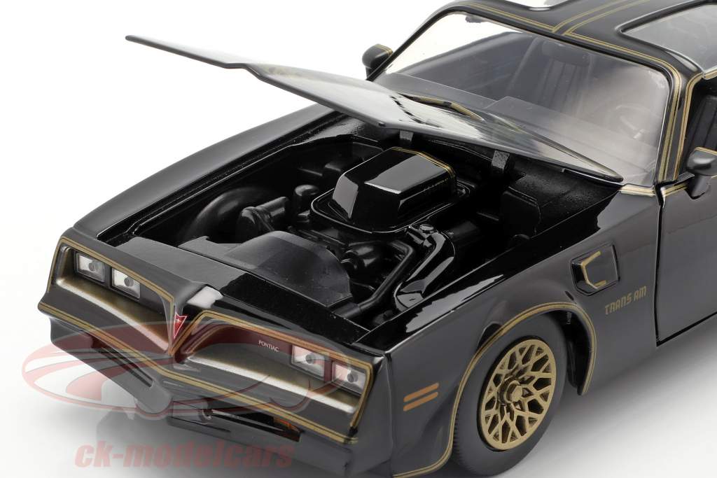 Pontiac Firebird 1977 film Smokey and the Bandit (1977) zwart 1:24 Jada Toys