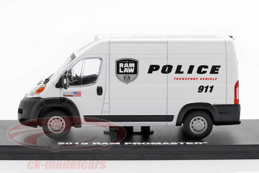 RAM ProMaster 2500 Cargo фургон Police Transport 2018 белый 1:43 Greenlight