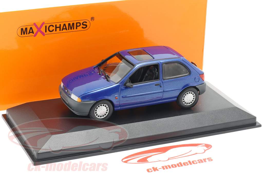 Ford Fiesta year 1995 blue metallic 1:43 Minichamps