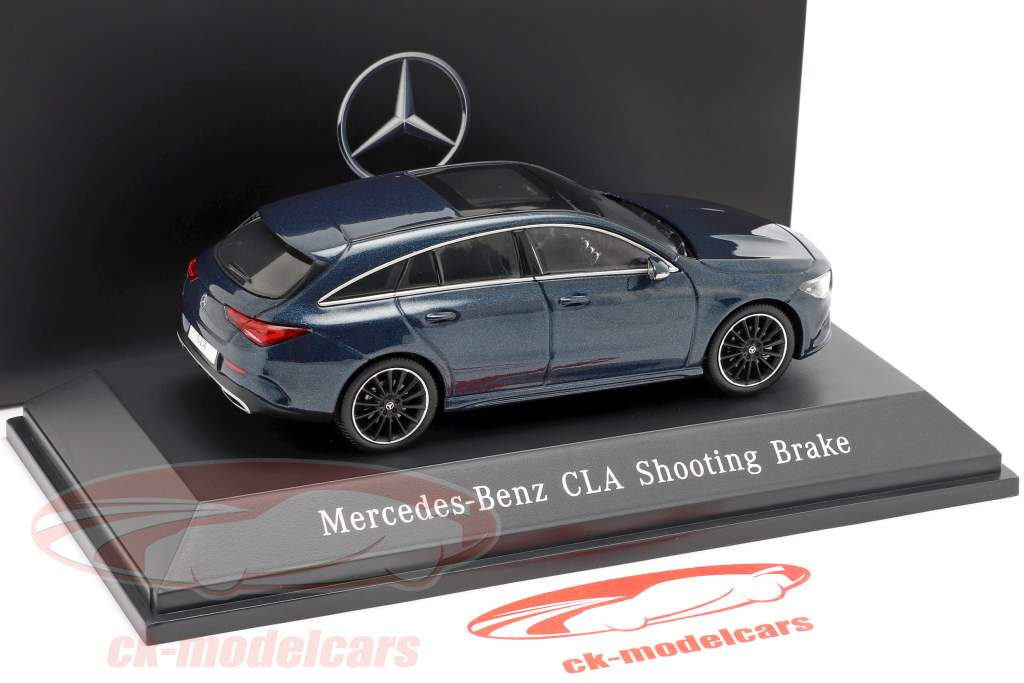 Mercedes-Benz CLA Shooting Brake (X118) year 2019 denim blue 1:43 Spark