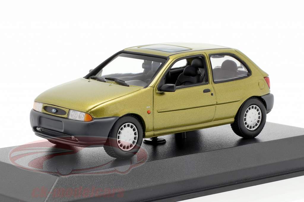 Ford Fiesta year 1995 gold metallic 1:43 Minichamps