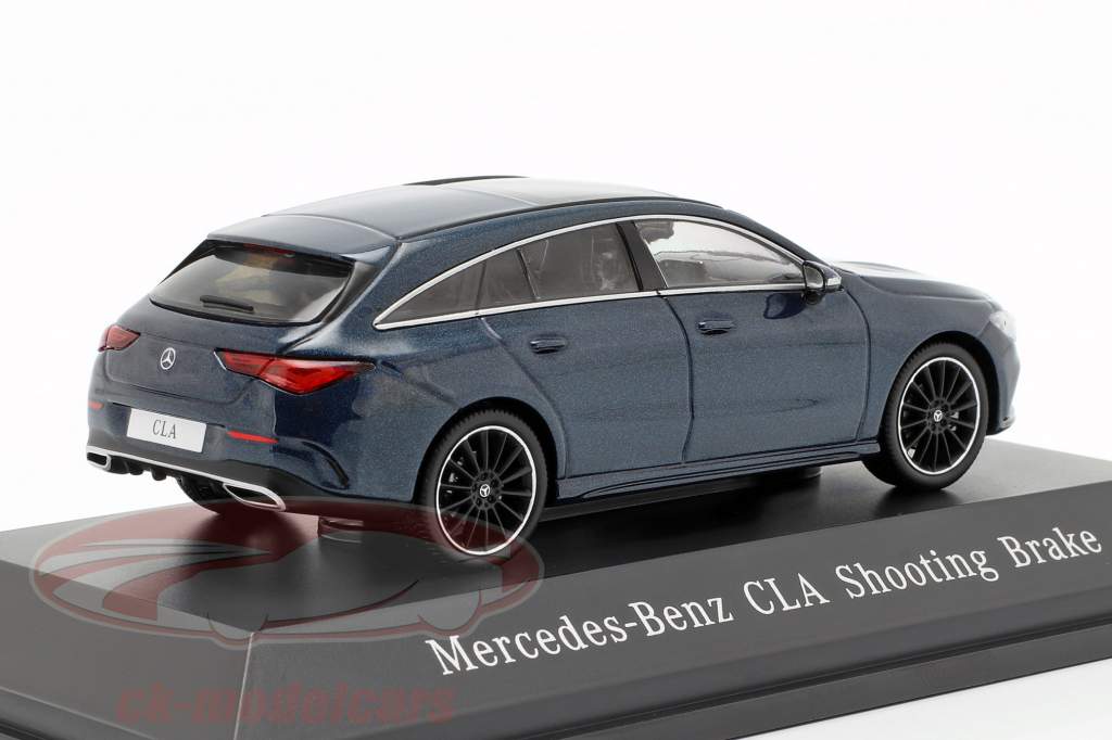 Mercedes-Benz CLA Shooting Brake (X118) year 2019 denim blue 1:43 Spark