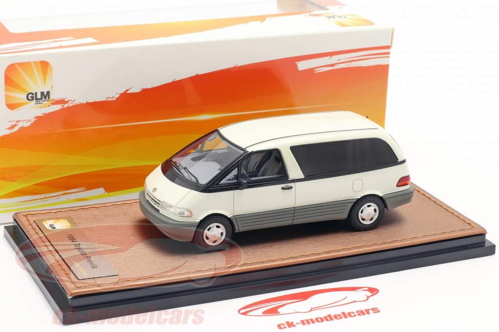 Toyota Previa Год постройки 1994 белый 1:43 GLM