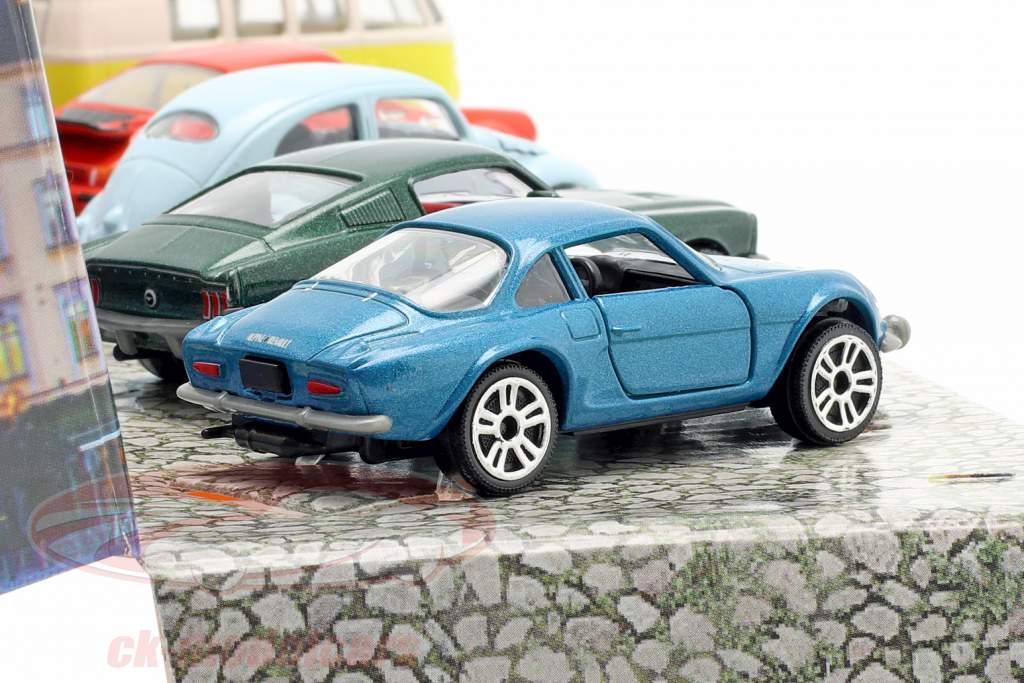5-Car Set Vintage Gift Pack 1:64 Majorette