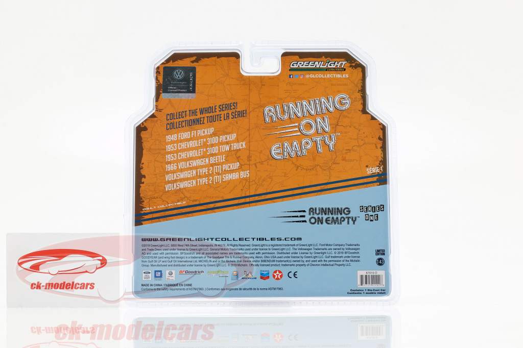 Volkswagen VW Beetle année de construction 1966 Gulf version 1:43 Greenlight