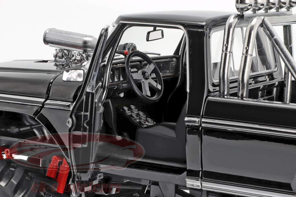 Ford F-250 Monster Truck com 48 polegadas pneus ano de construção 1979 preto 1:18 Greenlight