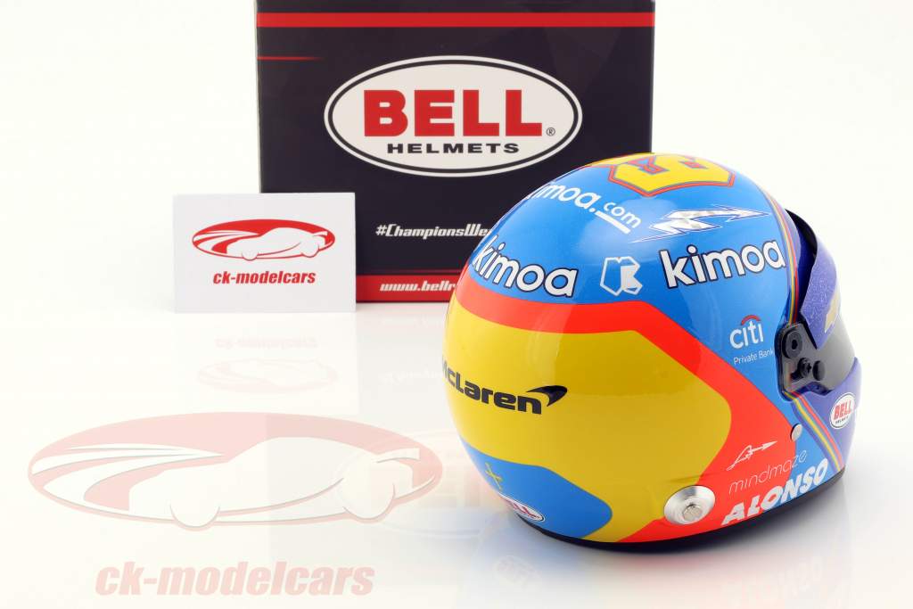 Fernando Alonso McLaren #66 Indy 500 2019 helm 1:2 Bell