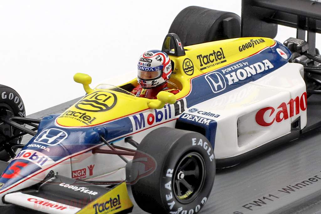 スパーク 1/43 ウィリアムズ FW11 N.マンセル ベルギーGP 1986 Spark 1:43 Nigel Mansell Williams FW11 #5 Winner Belgium GP