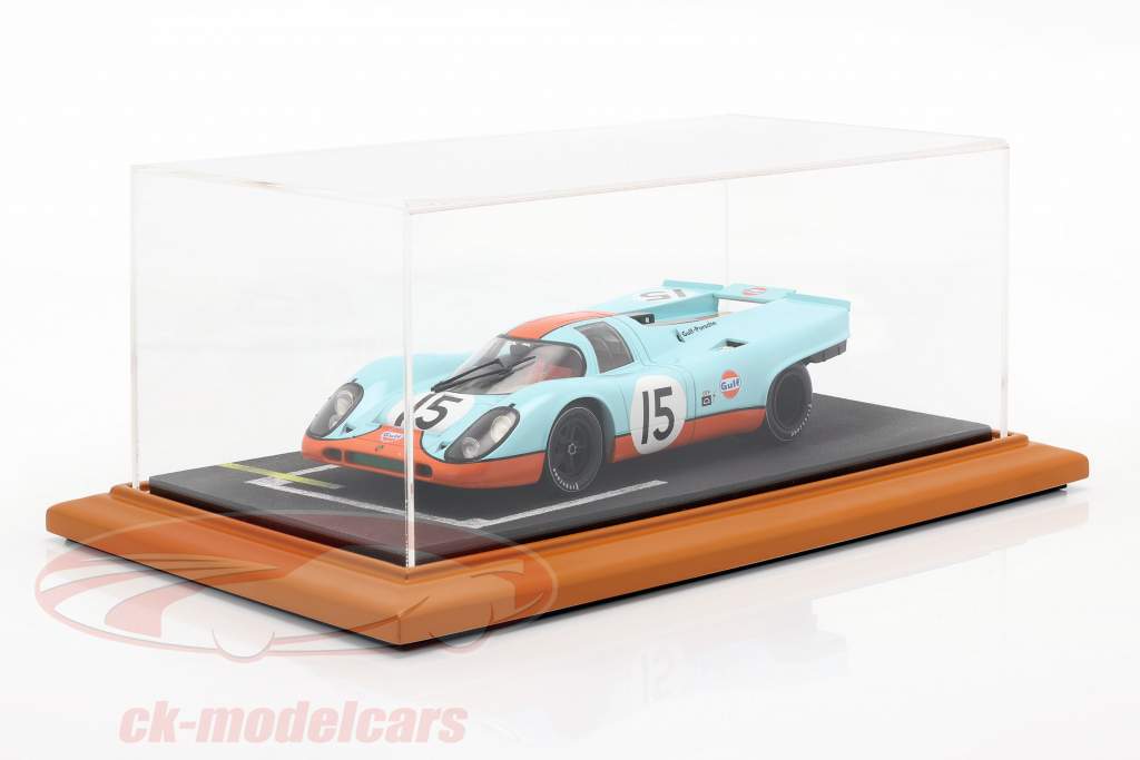 Hochwertige Acryl Vitrine mit Diorama-Bodenplatte Startaufstellung 1:18 Atlantic