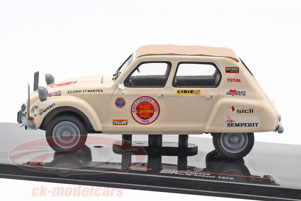 Citroen Dyane Raid Paris - Kabul 1970 1:43 Ixo