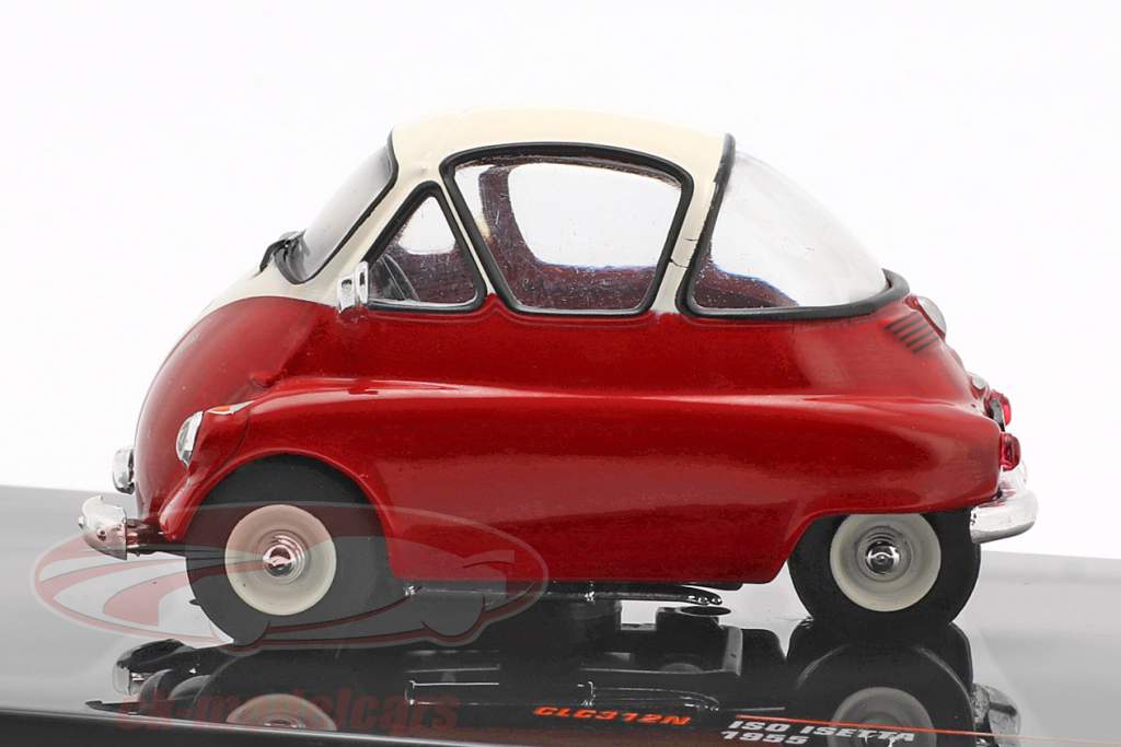 Iso Isetta Bouwjaar 1955 rood / wit 1:43 Ixo