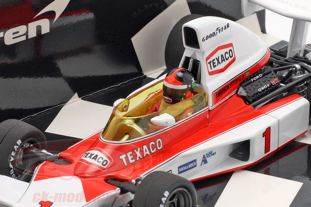 Emerson Fittipaldi McLaren M23 #1 ganador británico GP F1 1975 1:43 Minichamps