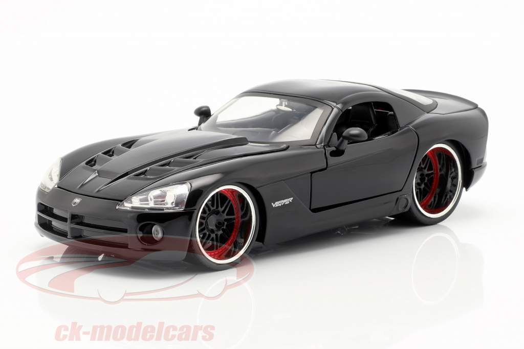 Letty's Dodge Viper SRT 10 Movie Fast and Furious 7 (2015) black 1:24 Jada Toys