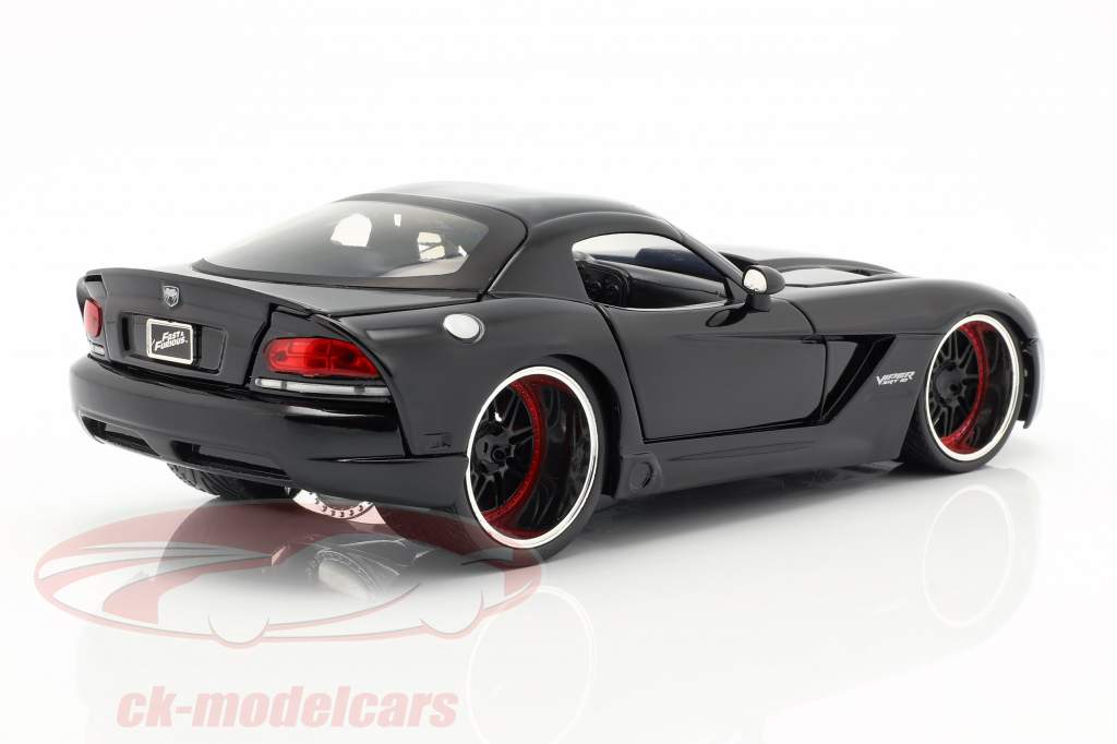 Letty's Dodge Viper SRT 10 Movie Fast and Furious 7 (2015) black 1:24 Jada Toys