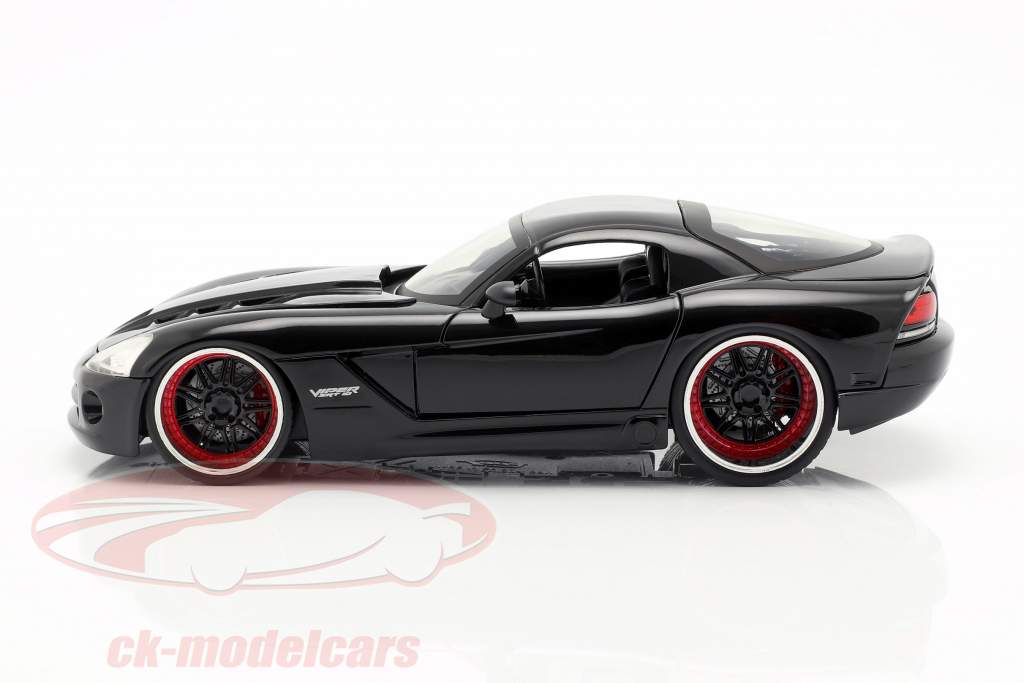 Letty's Dodge Viper SRT 10 Movie Fast and Furious 7 (2015) black 1:24 Jada Toys