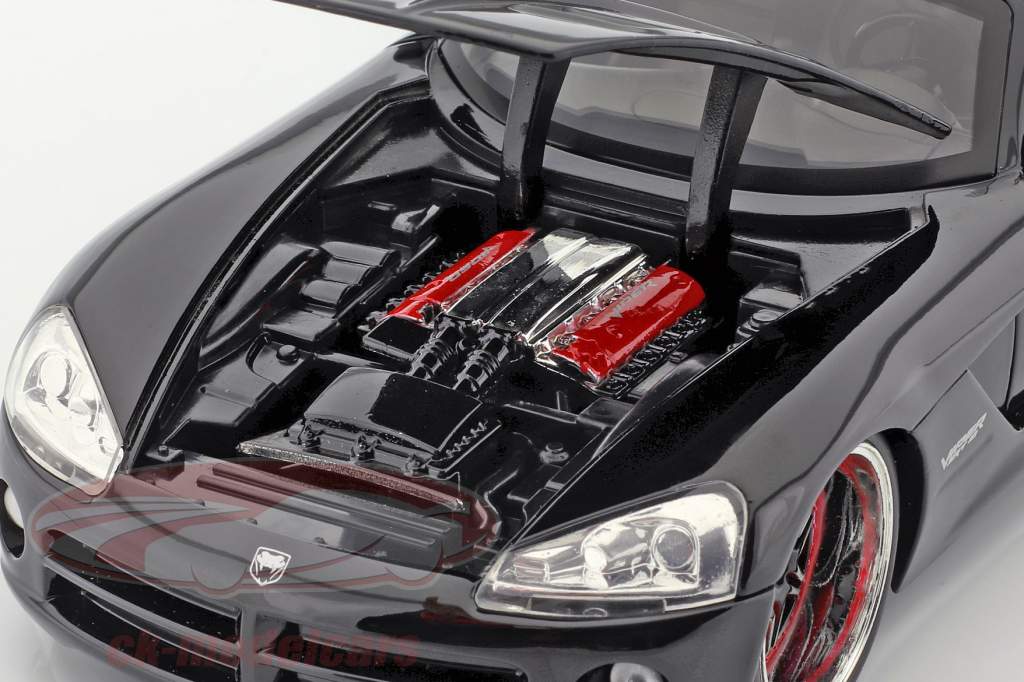 Letty's Dodge Viper SRT 10 Movie Fast and Furious 7 (2015) black 1:24 Jada Toys