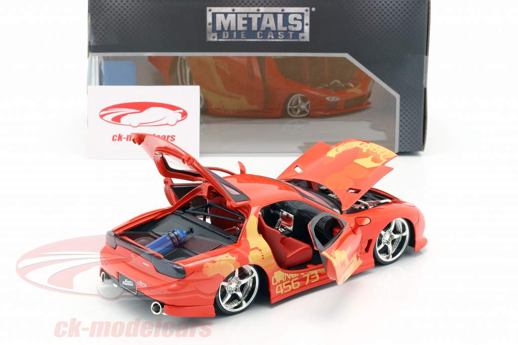 Orange Julius' Mazda RX-7 1995 Film 2 Fast 2 Furious (2003) 1:24 Jada Toys