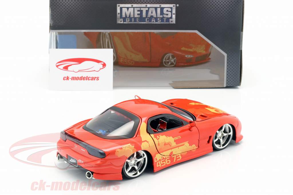 Orange Julius' Mazda RX-7 1995 Film 2 Fast 2 Furious (2003) 1:24 Jada Toys